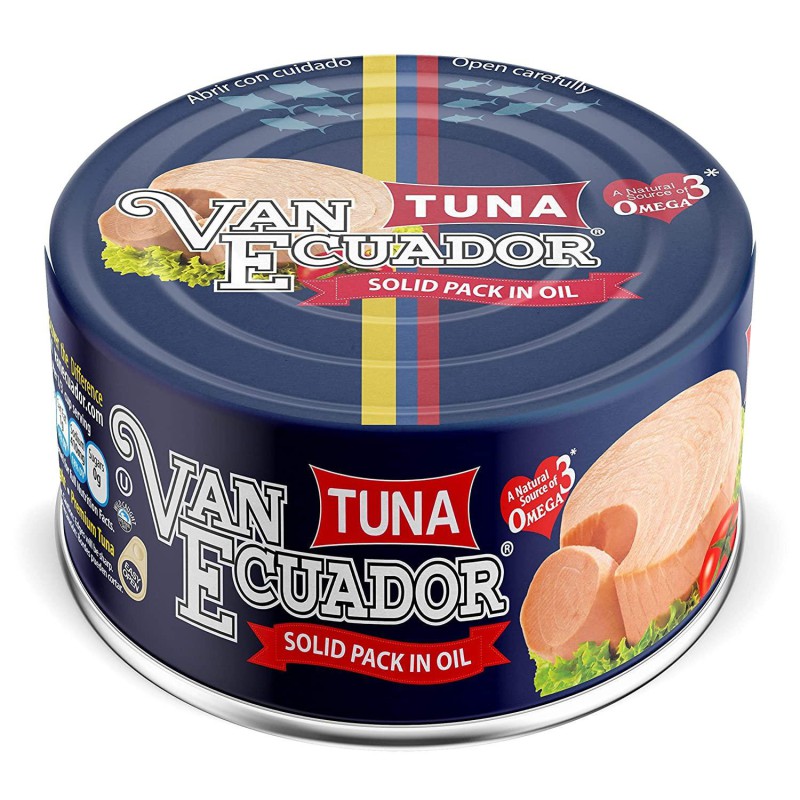 Van Ecuador Tuna, Lomitos de Atun en Aceite 5.3 oz